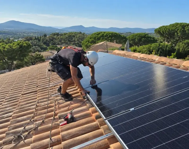 Installateur panneaux solaires Saint-Victor-la-Coste — pose photovoltaïque sur toiture