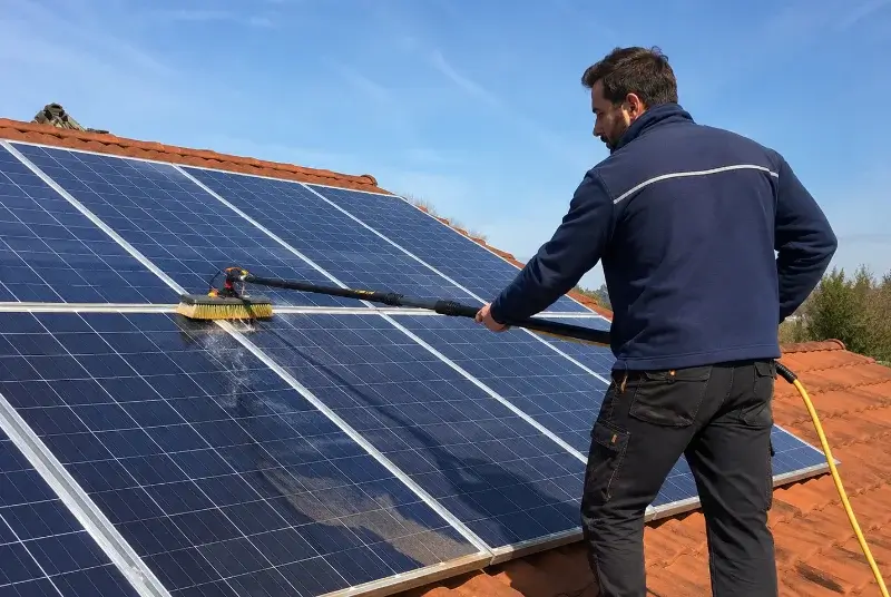 Nettoyage et entretien de panneaux solaires à Saint-Victor-la-Coste