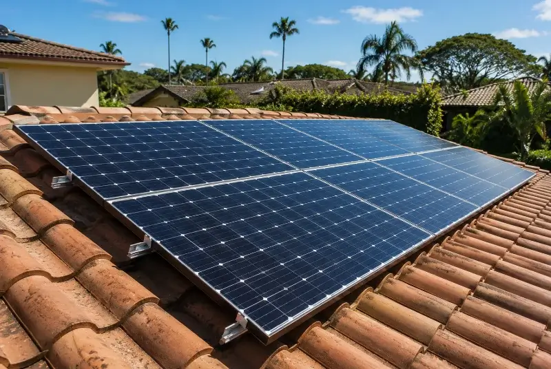 Installation de panneaux solaires à Saint-Victor-la-Coste